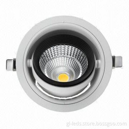Bright indoor white LED cob downlight 15W